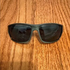 Men's Matte Black Polarized Sport Sunglasses